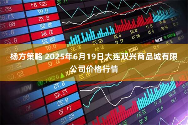 杨方策略 2025年6月19日大连双兴商品城有限公司价格行情